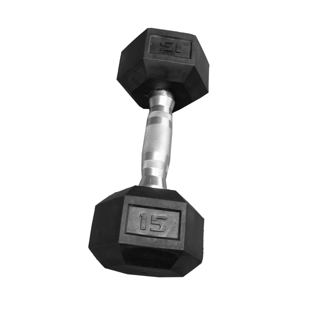 Cap barbell 15 lb coated hex dumbbell sale